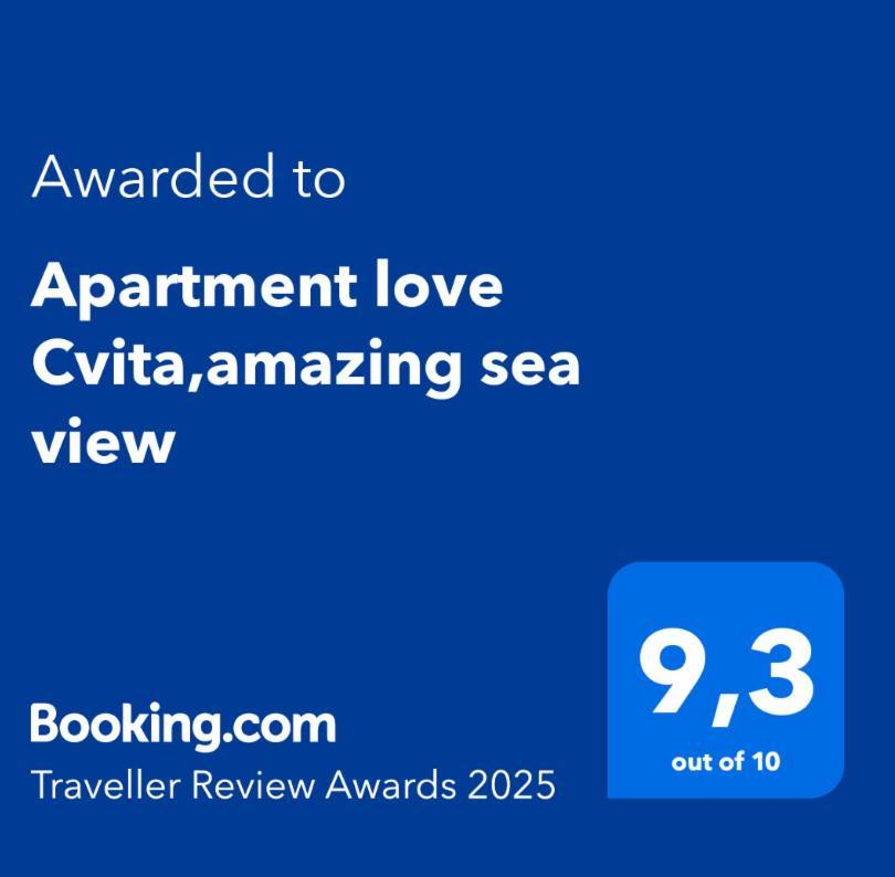 Apartment Love Cvita,Amazing Sea View Lukovo Extérieur photo
